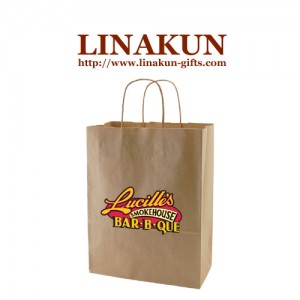 Promotional Printed Recycle Gift Paper Bag with Your Logo (LAKGB-001)