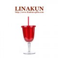 Personalized Wine Tumbler Cups With Straws (LAPT-004)