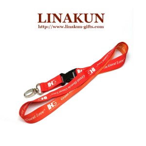 Polyester Lanyard with Imprinted Logo (LY-008)