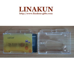 Hard Clear Plastic ID Card Holder/Case (LAKHPCH-001)