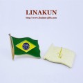 Brazil Flag Soft Enamel Badges