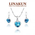 Blue Crystal Jewelry Sets